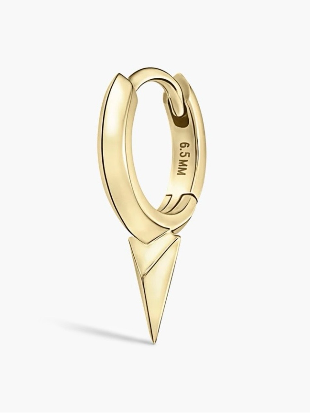Maria Tash Faceted Single Short Spike Hoop Earring